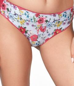 Kinga CAPRI P 582/2 Труси з мереживом малиновий/квіти