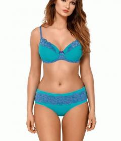 Kinga FLOWERS II BC 567 Бюстгальтер бірюзовий