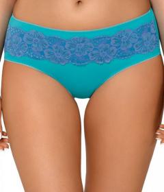 Kinga FLOWERS P 566/2 Трусы бирюзовый