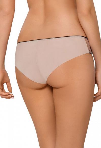 Kinga BEAUTY P 549/2 Труси бразиліана чорний/бежевий