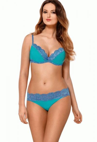 Kinga FLOWERS I PU 566 Бюстгальтер бірюзовий