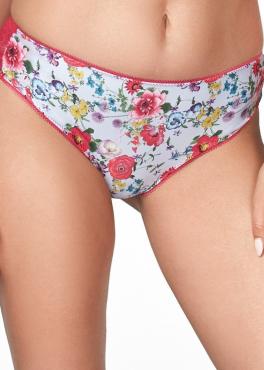 Kinga CAPRI P 582/2 Труси з мереживом малиновий/квіти