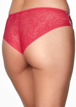 Kinga CAPRI P 582/2 Труси з мереживом малиновий/квіти